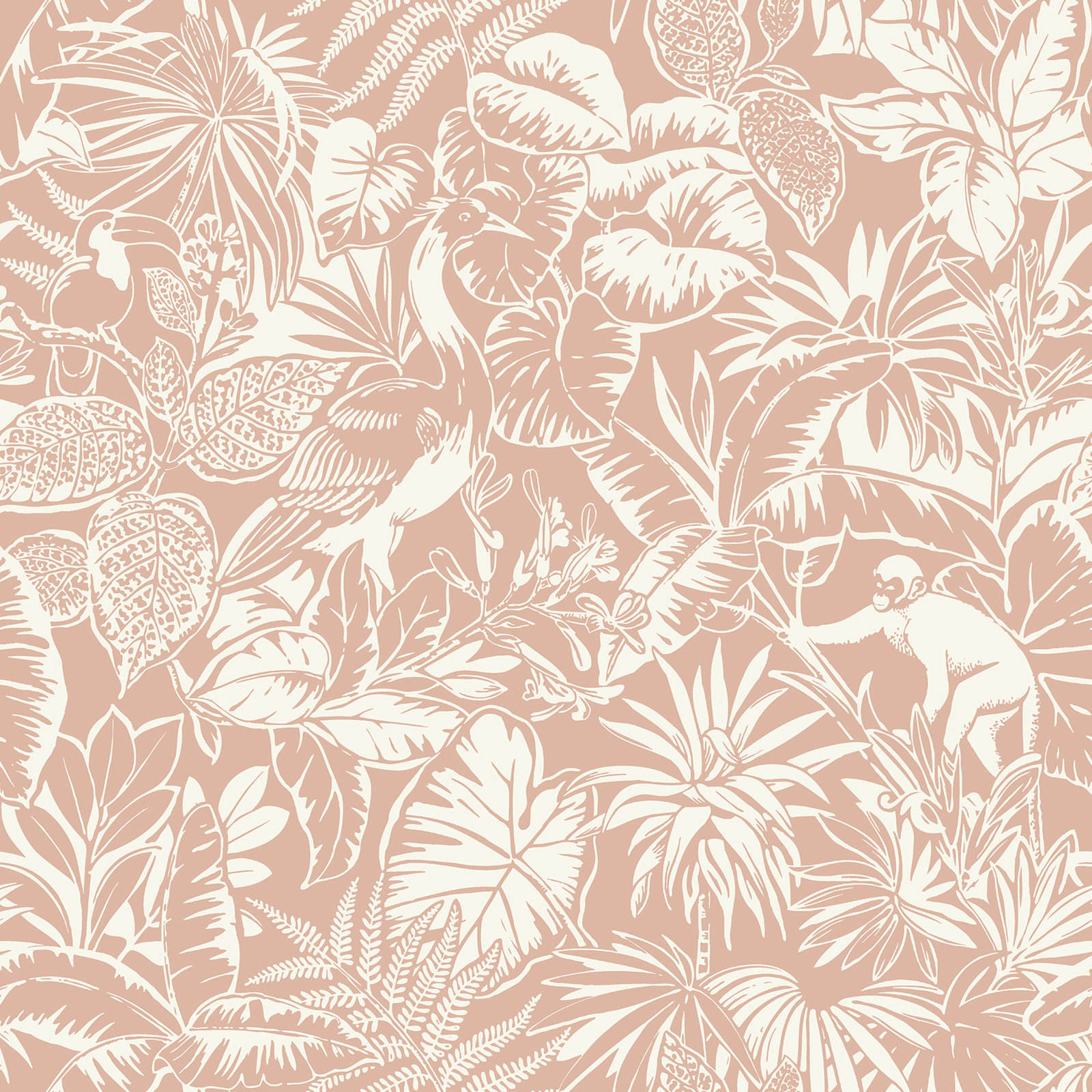 Cheri Floral Wallpaper, Pink