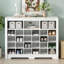 Armoire à chaussures moderne et élégante avec 24 casiers et console de haute qualité-1314481523