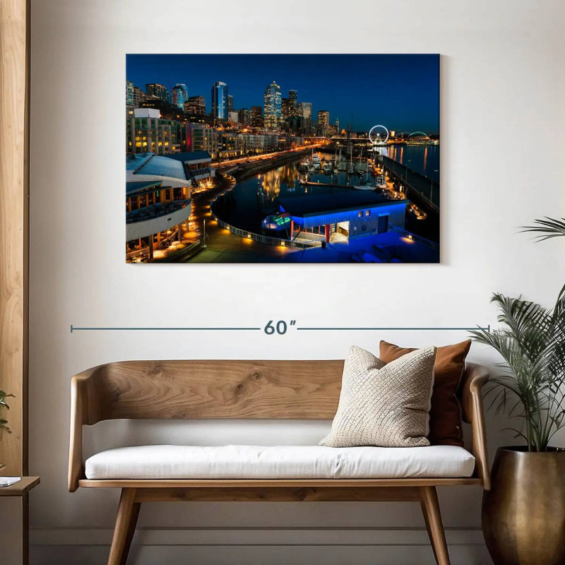 Horizon de nuit Ravi Seattle, H 30 po x l 45 po