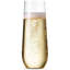48 Pack Stemless Plastic Champagne Flutes Disposable 9 Oz Clear Plastic Toasting Glasses Shatterproof Recyclable And BPA-Free