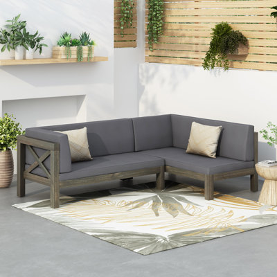 X-BACK LEFT CORNER BENCH OF SET 2 by HomeViewto