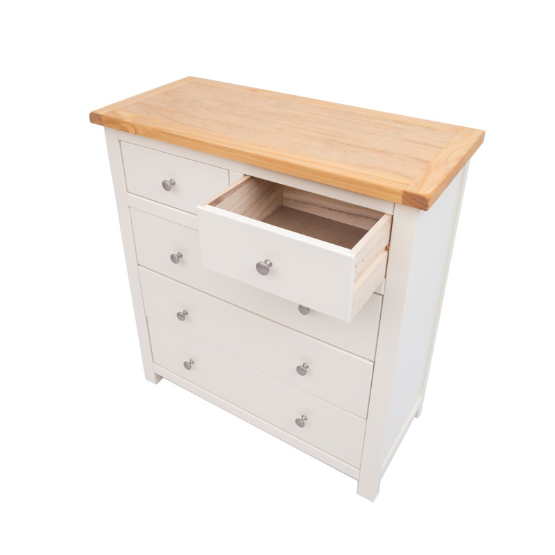 Evander 90cm W 5 - Drawer Chest of Drawers