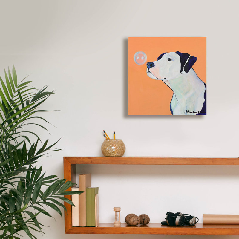  «Fascination» par Pat Saunders, art mural en toile blanche, 12 po x 12 po, H 12 po x l 12 po
