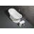 Kingston Brass Arcticstone 68-Inch Solid Surface Oval Double Slipper Pedestal Tub with Drain (No Faucet Drillings)-64437919