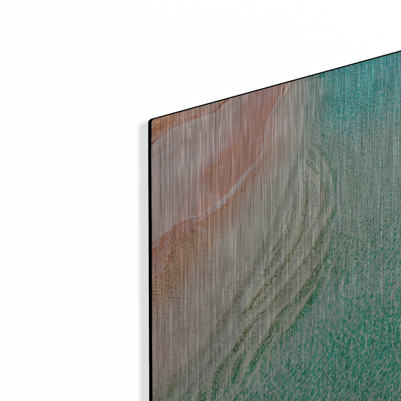 "Plage et océan 39" par Mark A Paulda, art mural en métal "par Mark A Paulda, H 12 po x l 16 po