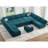 Neemi 33.5" H U-Shaped Sleeper Sectional-1753596634