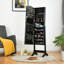 Armoire à bijoux 4 angles inclinable et verrouillable avec grande capacité de rangement