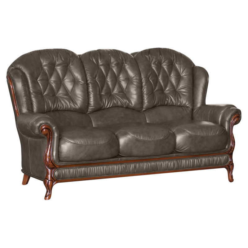 Breedlove Faux Leather Sofa, Burgundy
