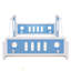 Lit plateforme double classique en forme de voiture avec roulettes-1833694201