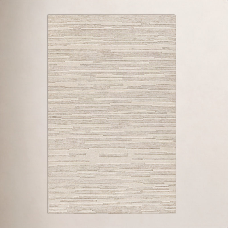 Keaundra Wool Geometric Indoor Rug, Rectangle 8' x 10'