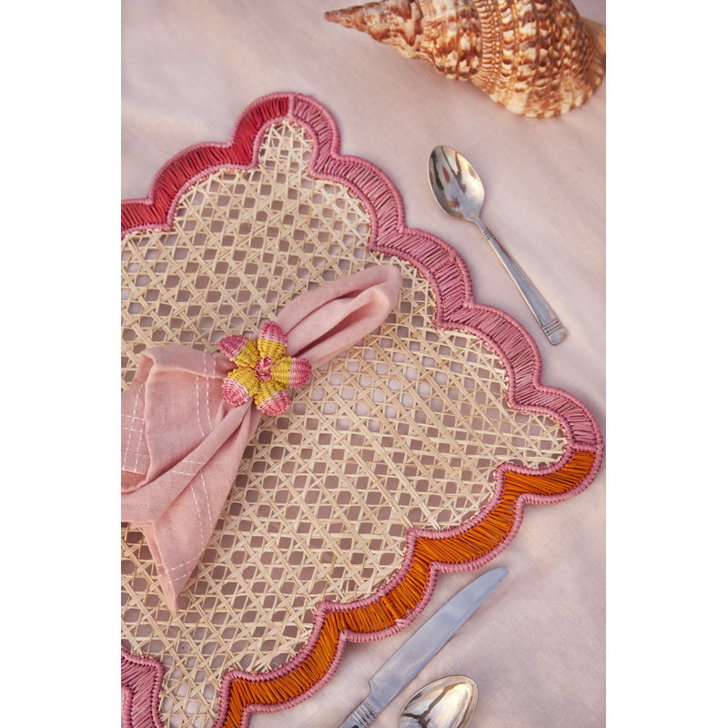 Hibiscus Napkin Ring - Set of 4