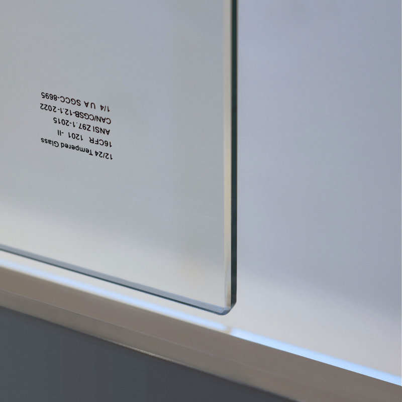 Porte de douche à double glissade pour baignoire l 56 à 60 po x H 60 po, cadre en alliage d'aluminium chromé, verre trempé clair de 6 mm d'épaisseur (6 mm).