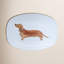 Friends Tan Dachshund Platter