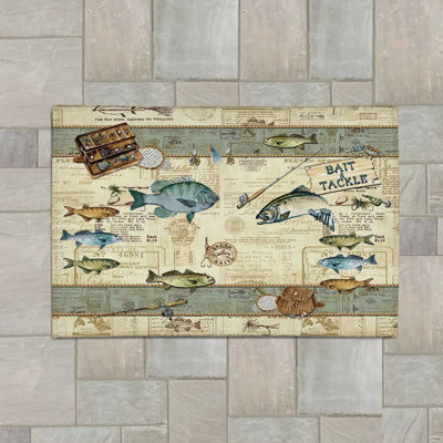 Catch Of The Day Chenille Indoor / Outdoor Rug