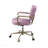 Pink Top Grain Leather Office Chair-1945329522