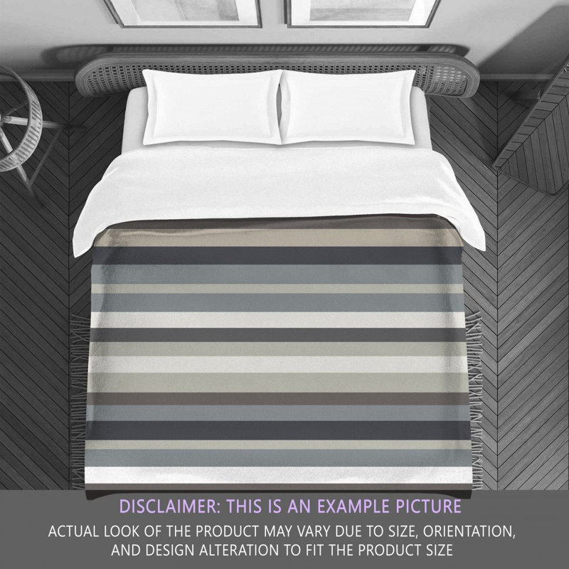 Polyester Striped Comforter, Twin Extra Long Comforter