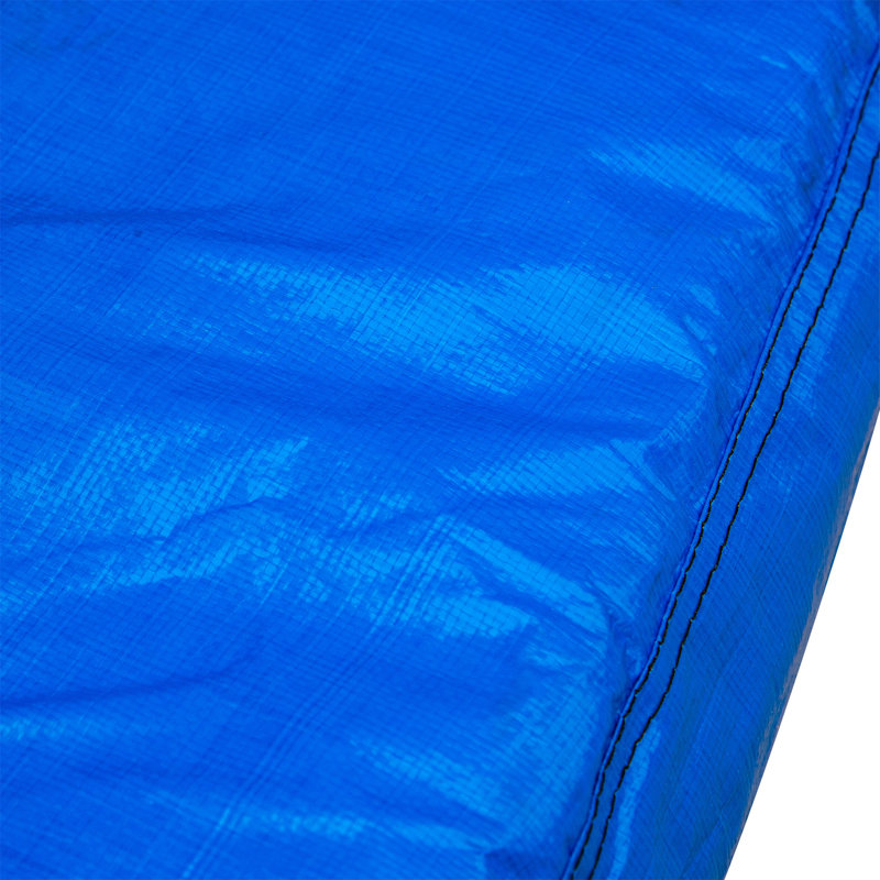 12ft Blue Round Outdoor Trampoline with Safety Enclosure and Basketball Hoop