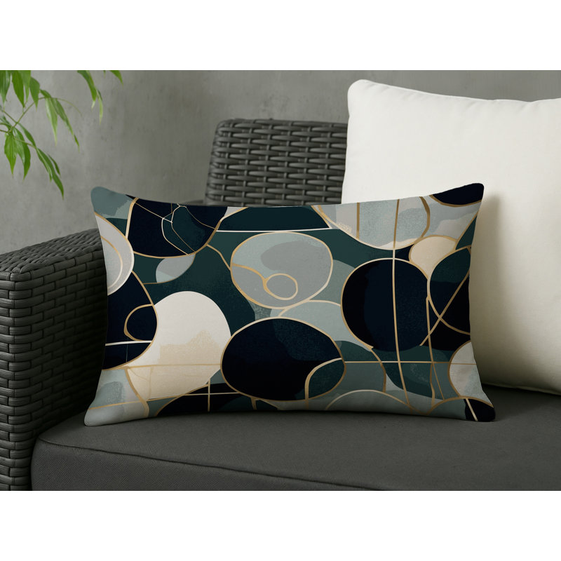 Interstellar Arc Indoor And Outdoor Throw Pillow, Rectangle 14"H x 20"W