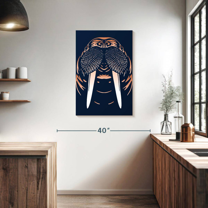 Brampt Walrus Head, 36" H x 24" W