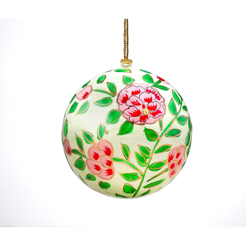7.62cm Handmade Paper Plants & Flowers Bauble