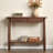 Walnut Solid Wood Rectangular Console Table-904152603