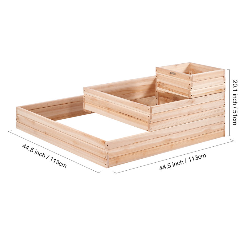 Carlous Wood Raised Garden Bed