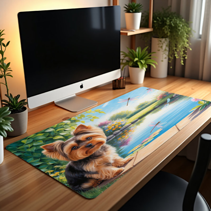 Polyester Desk Pad, 14.4x12.1