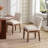 Upholstered Modern Dining Chairs With Soild Wood Legs Farmhouse Armless Kitchen Side Chairs For Dining Room Living Room-1146601824-1146601827-1146601830