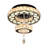 16in Modern Led Adjustable Crystal Ceiling Chandelier 2 Tier