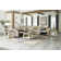Canapé modulaire inclinable 6 pièces avec 3 sièges inclinables et console de rangement