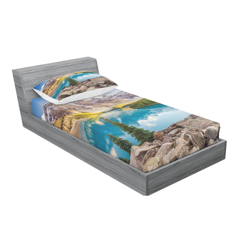 Microfiber Sheet Set, Twin Sheet Set with Fitted Sheet