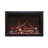 25.25'' W Black Electric Fireplace
