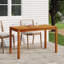 Levid Rectangular Acacia Solid Wood Outdoor Dining Table - 110 cm W 55 cm D