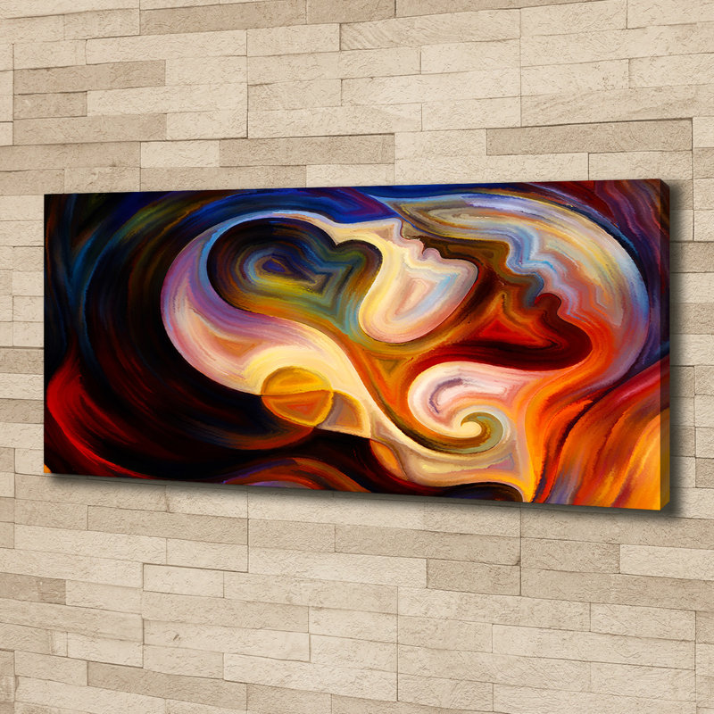Abstraction - No Frame Print on Glass, 50cm H x 125cm W x 2cm D, Canvas