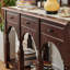 Buffet de salon en bois massif.