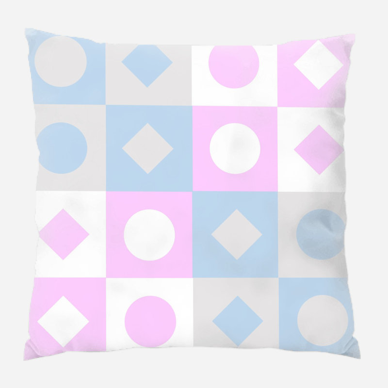 Coussin pastel, Intérieur