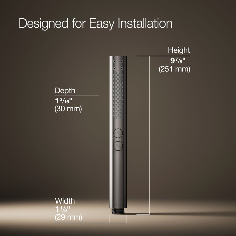 Shift Two-Function Handshower, Multi-Function Handheld Shower Head, 1.75 GPM, Vibrant Titanium