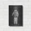 «Diving Armor Blueprint Chalkboard Vernis», art mural en métal-1568643786