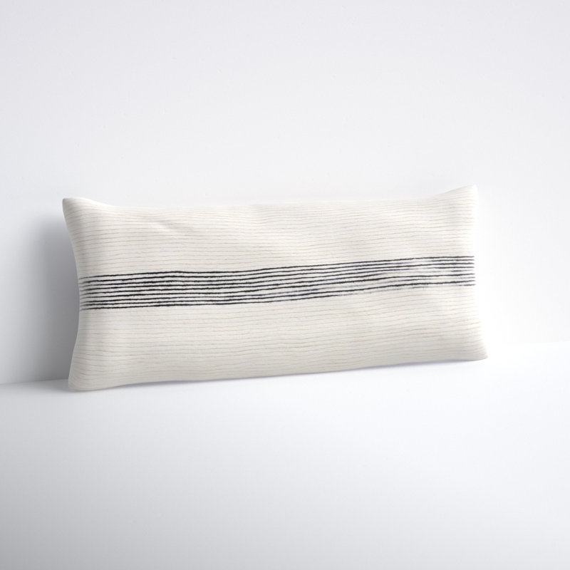 Cason Embroidered Wool Reversible Throw Pillow, Pillow Cover Only - No Insert