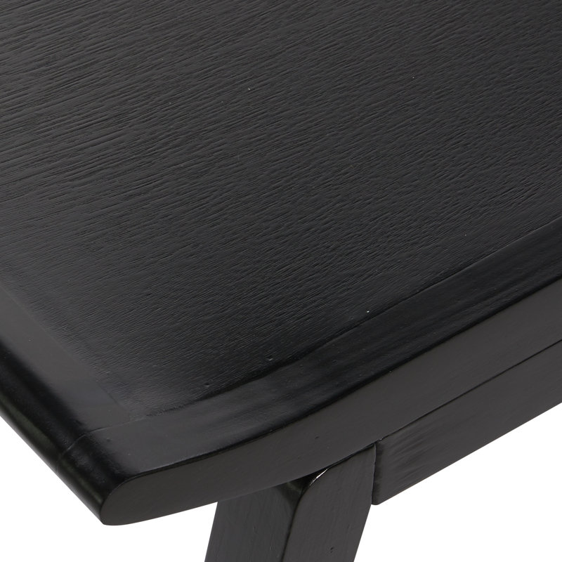 Tabouret de salon en bois, Noir