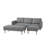 Fabric Right Facing Sectional Sofa Bed-1888762799