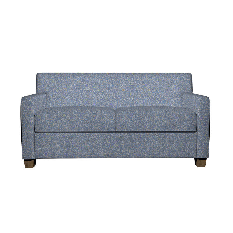 Tissu géométrique circulaire, Bleu