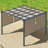 Aoodor Aluminum Pergola with Canopy-90610975-92371646