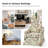 Asman Slipcovered Swivel Armchair-95983641