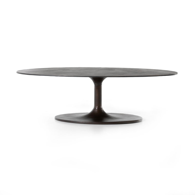 Simone Coffee Table, 16.5" H x 29.5" L x 54.75" W, Antique Rust