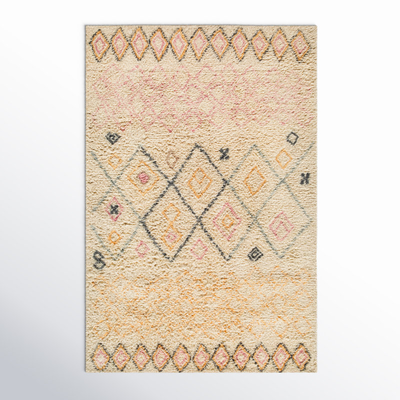Tapis fait à la main Lovenais, Rectangle 5 pi x 7 pi 6 po