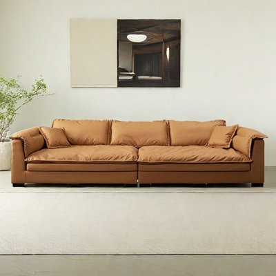 Modern light luxury straight row minimalist sofa