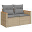 55cm Wide Patio Sofa with Cushions