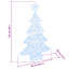 vidaXL Christmas Tree with 240 LEDs Acrylic-112224620-115607849