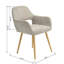 Chaise avec accoudoirs rembourrée Ancelin-713808465